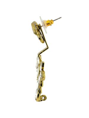 gold copper drop earrings - 11827132 - Standard Image - 2