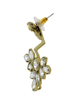 gold copper drop earrings - 11827132 - Standard Image - 3