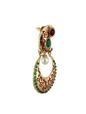 multi colored copper drop earrings - 11827219 - Standard Image - 2