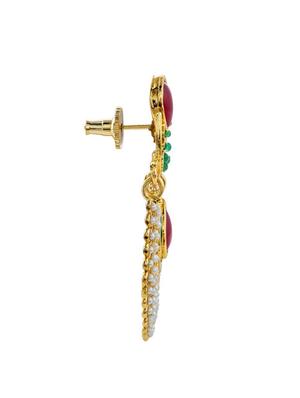 multi colored brass drop earrings - 11827250 - Standard Image - 2
