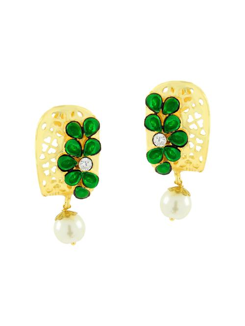 green copper drop earrings - 11827308 - Standard Image - 1