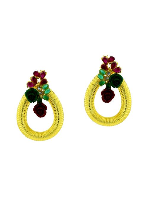 multi colored copper drop earrings - 11827310 - Standard Image - 1