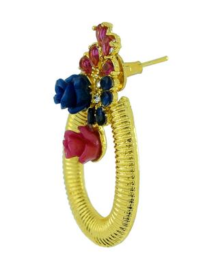 multi colored copper drop earrings - 11827312 - Standard Image - 2