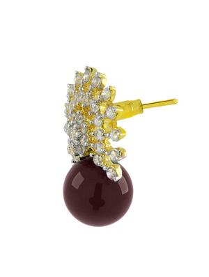red brass studs earring - 11827330 - Standard Image - 2
