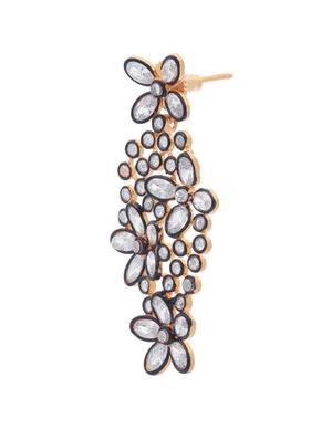 white brass drop earrings - 11827342 - Standard Image - 2