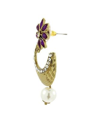 blue brass drop earrings - 11827382 - Standard Image - 2