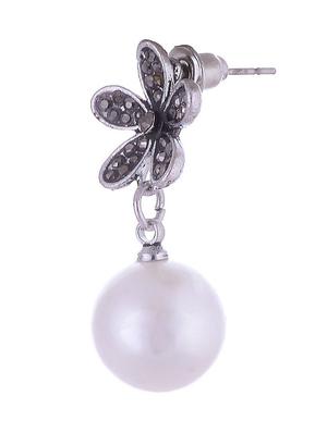 black brass drop earring - 11827412 - Standard Image - 2