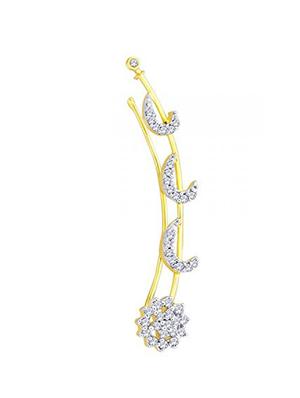 gold brass cuff earrings - 11827427 - Standard Image - 2