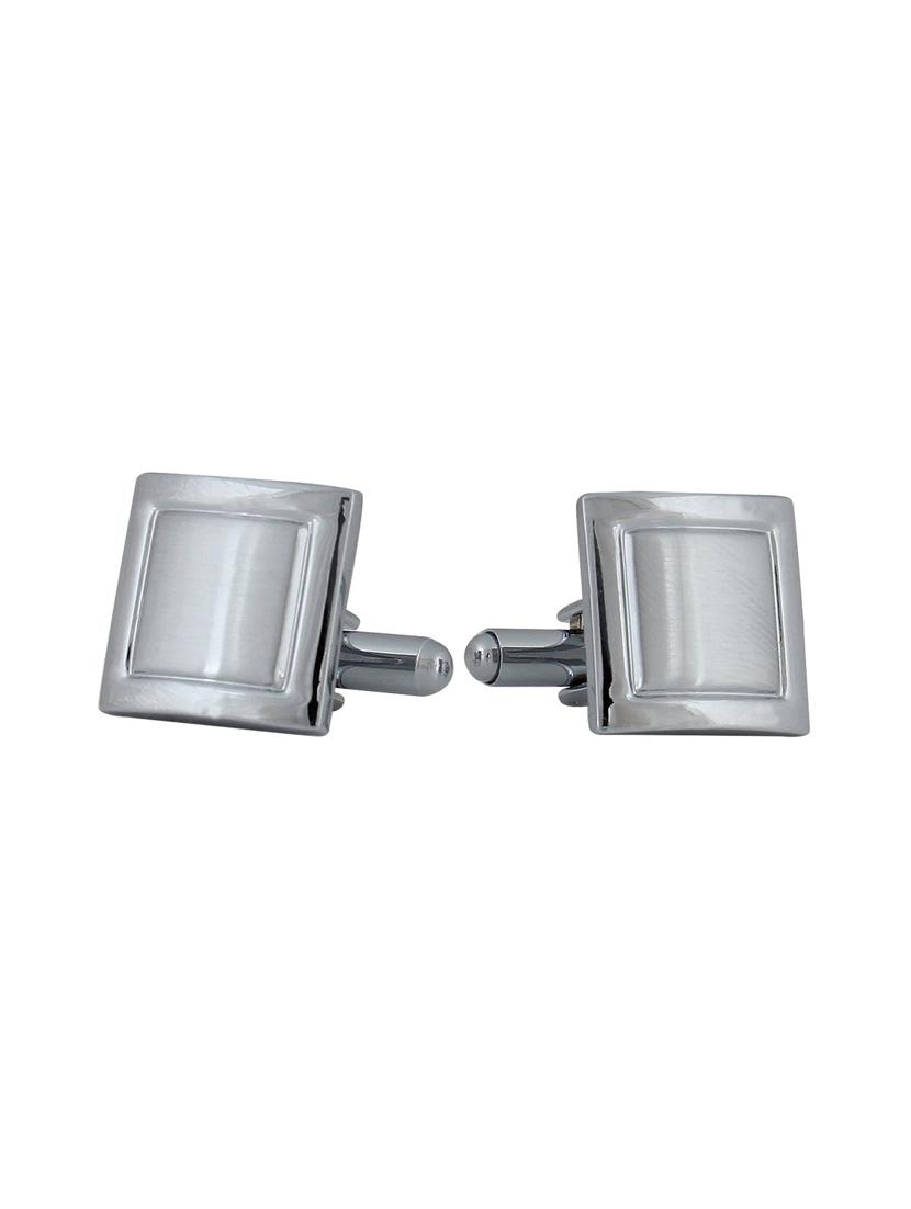 silver metal cufflink - 11827604 - Zoom Image - 2