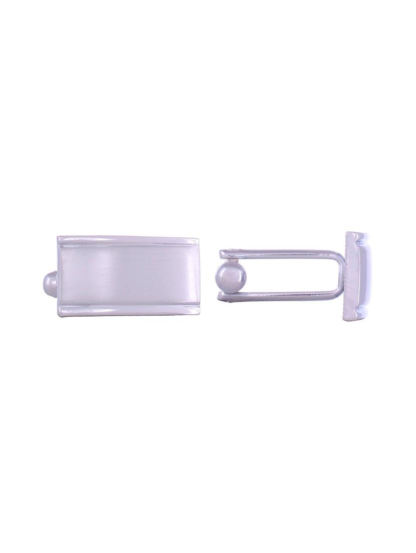 silver metal cufflink - 11827613 - Zoom Image - 1