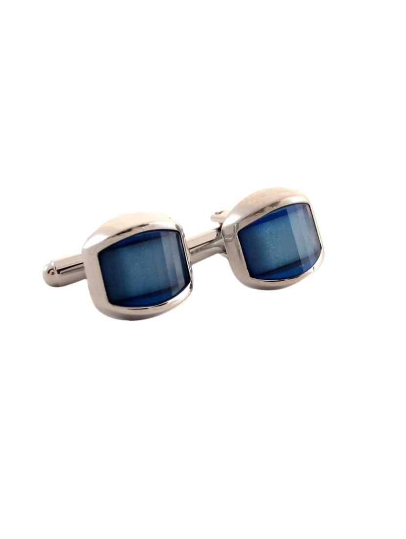 blue metal cufflink - 11827616 - Zoom Image - 1