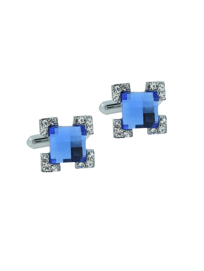 blue metal cufflink - 11827668 - Zoom Image - 1