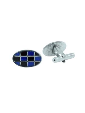 blue metal cufflink - 11827670 - Standard Image - 2