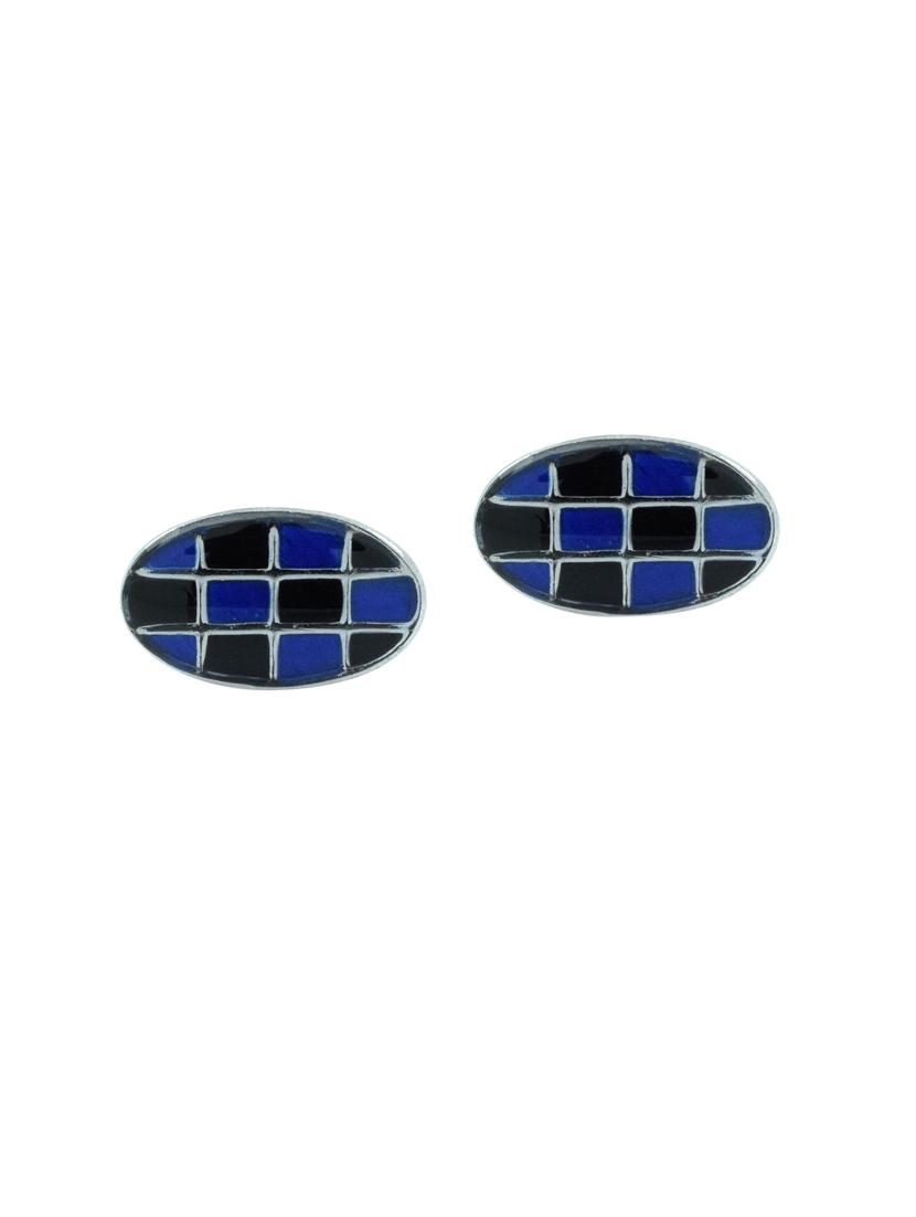 blue metal cufflink - 11827670 - Zoom Image - 1