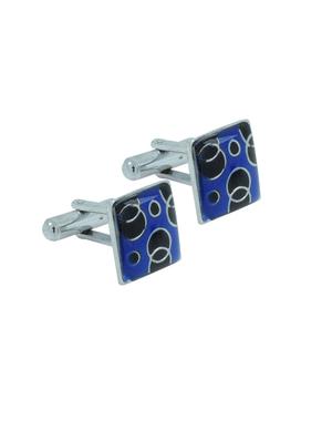 blue metal cufflink - 11827671 - Standard Image - 3