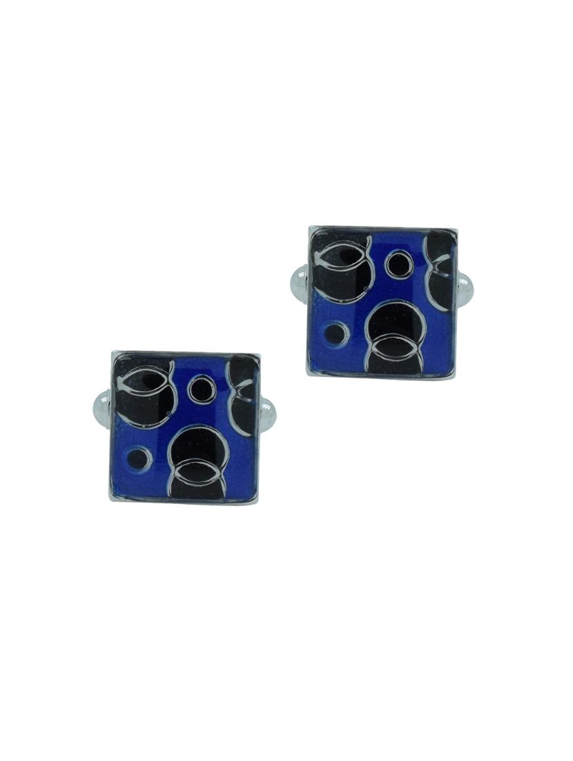 blue metal cufflink - 11827671 - Zoom Image - 1