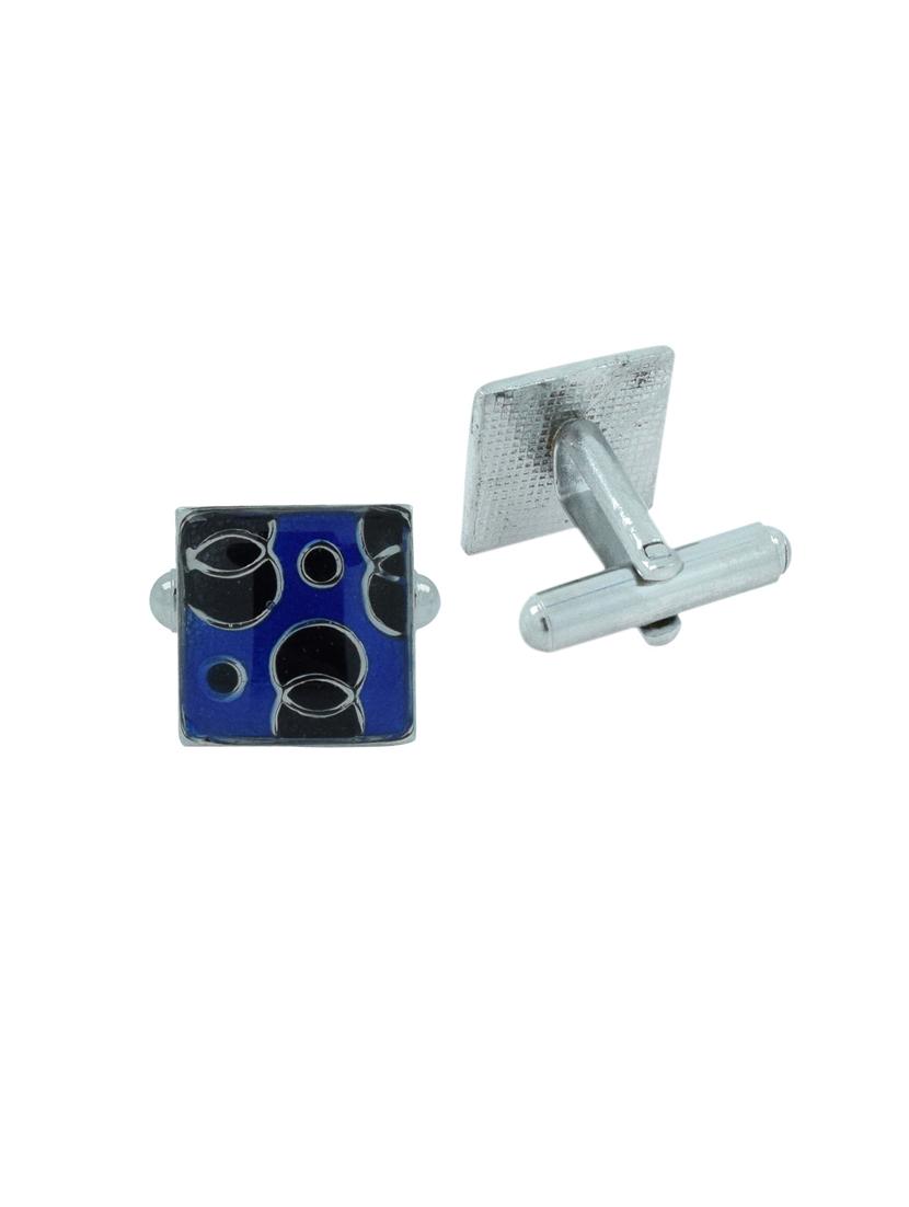 blue metal cufflink - 11827671 - Zoom Image - 2