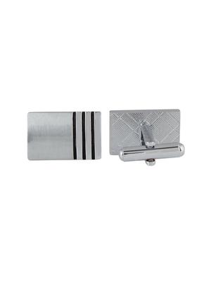 silver metal cufflink - 11827675 - Standard Image - 2