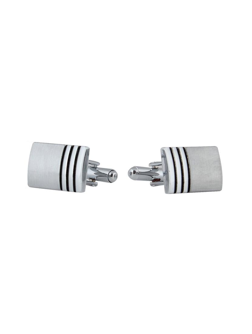 silver metal cufflink - 11827675 - Zoom Image - 1