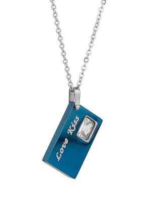 blue metal other necklace - 11831261 - Standard Image - 2