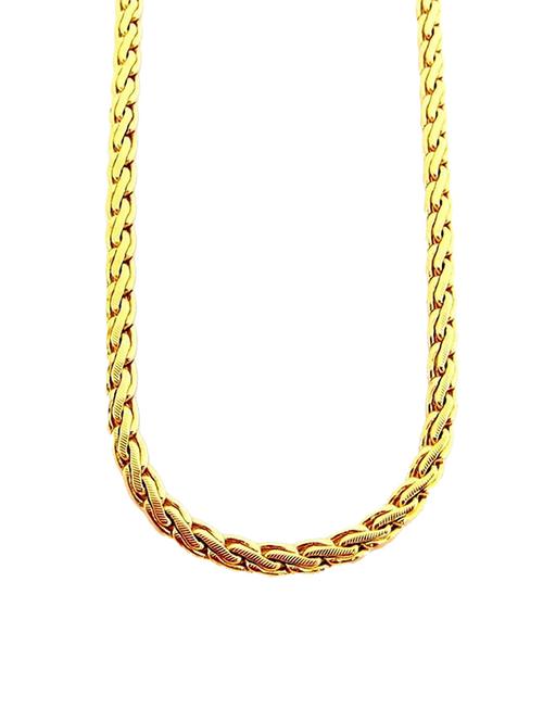 gold metal chain necklace - 11831294 - Very Small Image - 1