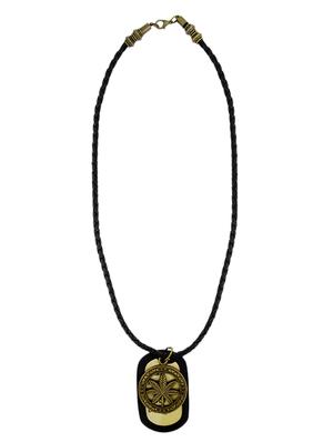 gold metal long necklace - 11831312 - Standard Image - 2