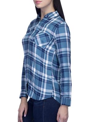blue cotton printed shirt - 11834415 - Standard Image - 2