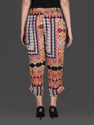 multicoloured printed rayon capri - 1184960 - Standard Image - 3