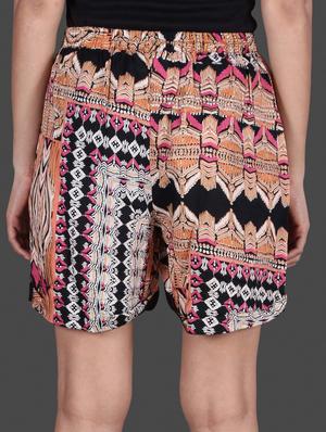multicoloured printed rayon casual shorts - 1185025 - Standard Image - 3