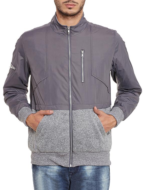 grey nylon quilted jacket - 11854096 - Zoom Image - 1