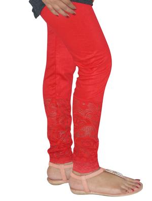 red cotton leggings - 11854408 - Standard Image - 2