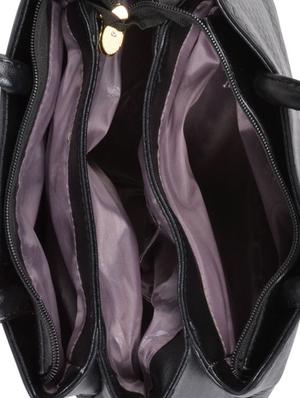 black leatherette handbag - 11857928 - Standard Image - 3