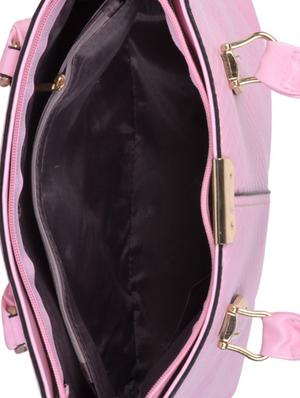 pink leatherette handbag - 11857932 - Standard Image - 3