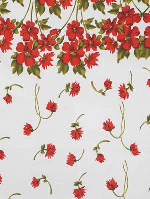 home candy red floral cotton double bed sheet with 2 pillow covers- 144 tc - 11863885 - Standard Image - 3