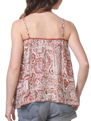 pom pom border printed rayon top - 1187009 - Standard Image - 3
