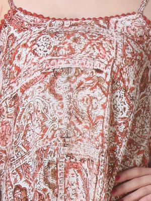 pom pom border printed rayon top - 1187009 - Standard Image - 4