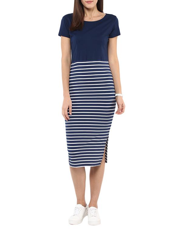 navy blue striped dress - 11870335 - Zoom Image - 1