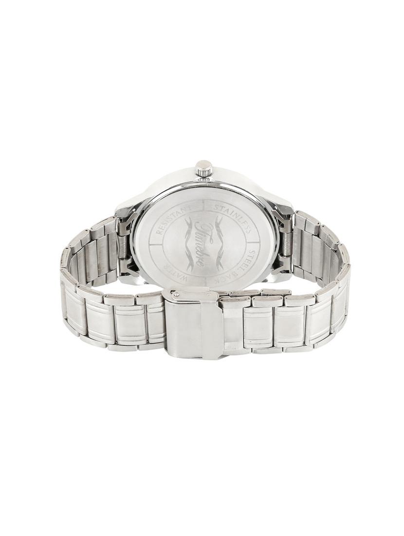 timebre men magnificent silver luxurious analog watch - 11871716 - Zoom Image - 3