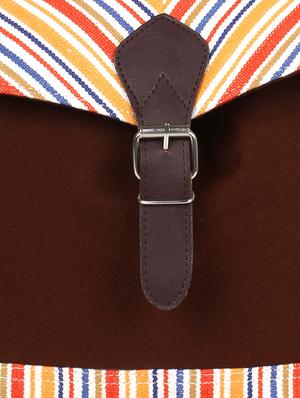 brown canvas regular backpack - 11875207 - Standard Image - 4