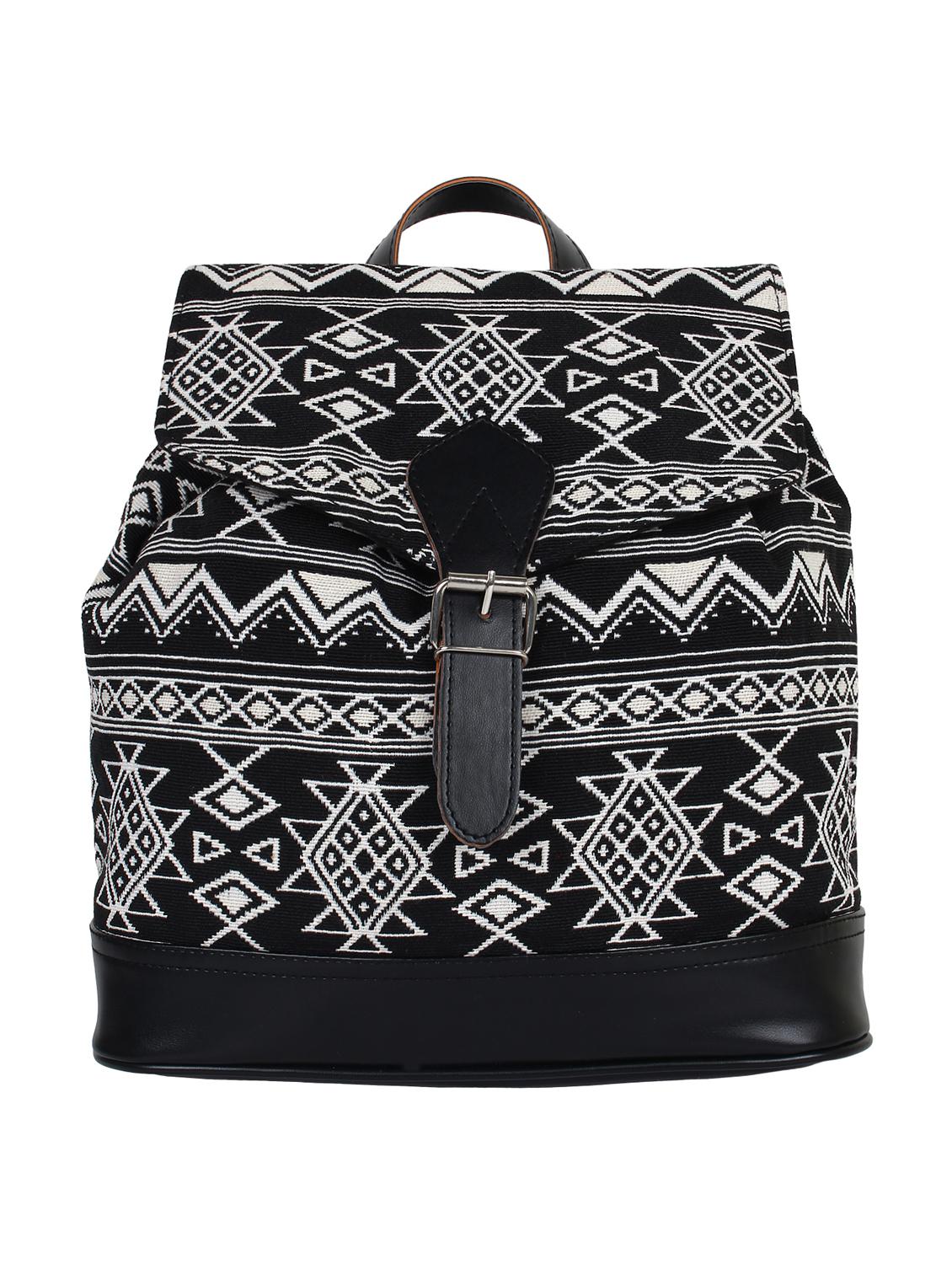 black canvas regular backpack