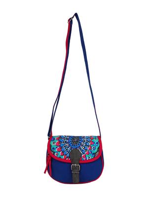 multi printed canvas sling bag - 11875225 - Standard Image - 5