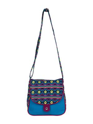 multi printed canvas sling bag - 11875228 - Standard Image - 5