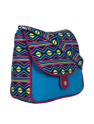 multi printed canvas sling bag - 11875228 - Standard Image - 6