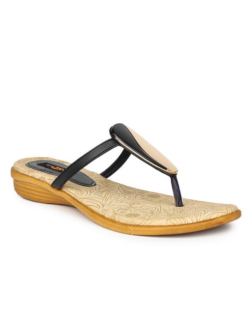 black suede toe separator sandals - 11875965 - Standard Image - 1