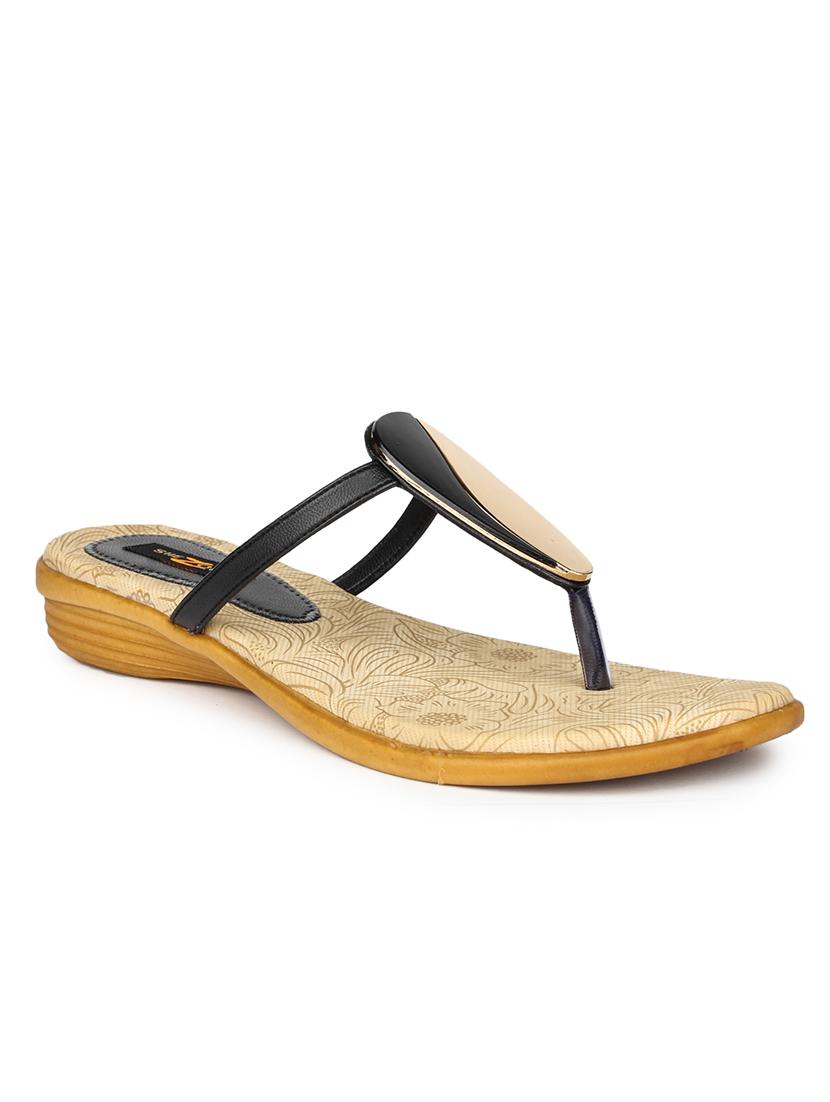 black suede toe separator sandals - 11875965 - Zoom Image - 1