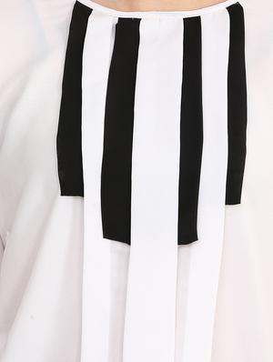 white crepe top - 11876717 - Standard Image - 4