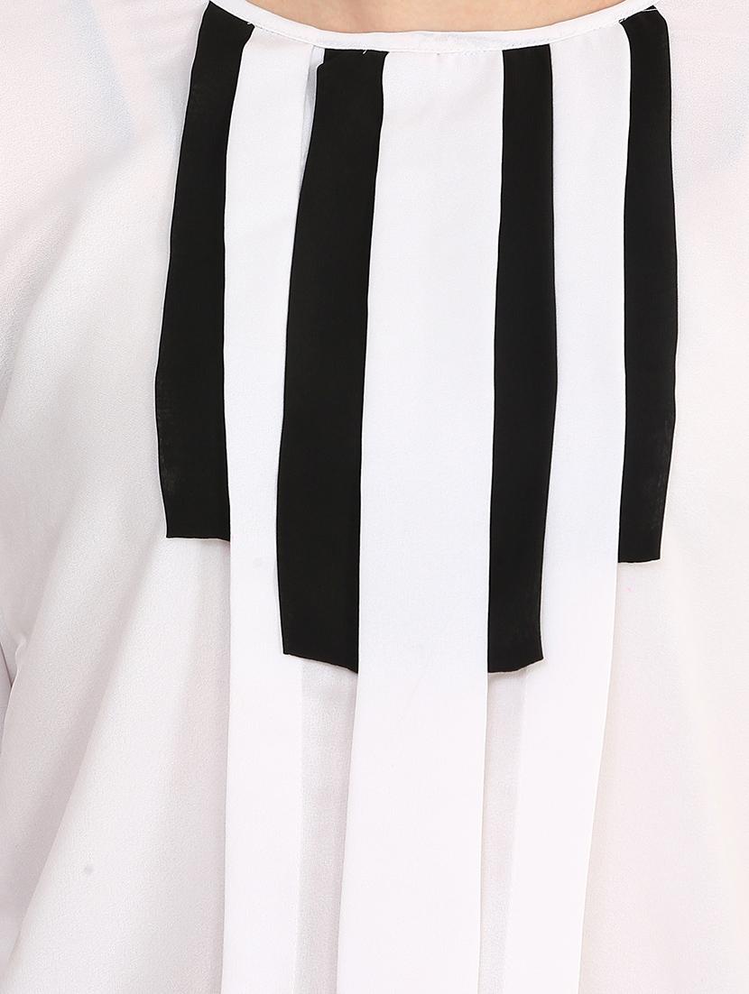 white crepe top - 11876717 - Zoom Image - 4