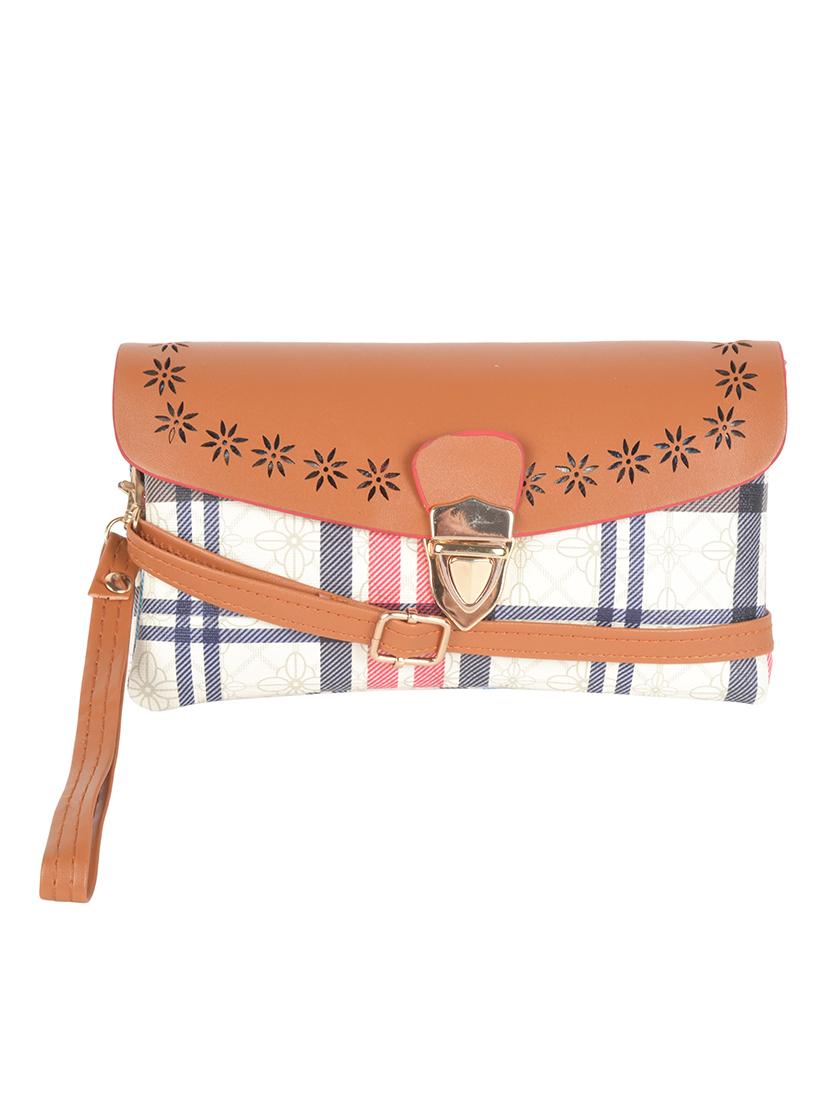 multi colored leatherette clutch - 11899335 - Zoom Image - 1