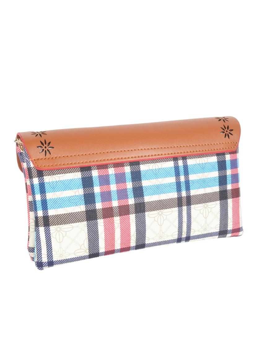 multi colored leatherette clutch - 11899335 - Zoom Image - 2