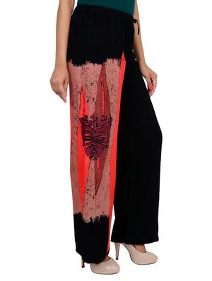 black rayon palazzo - 11902261 - Standard Image - 2